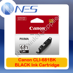 Canon Genuine CLI-681BK BLACK Ink Cartridge for TR7560/TR8560/TS6160/TS8160/TS9160